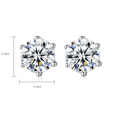 Aretes de Plata Esterlina con Circón Brillante - Image 7