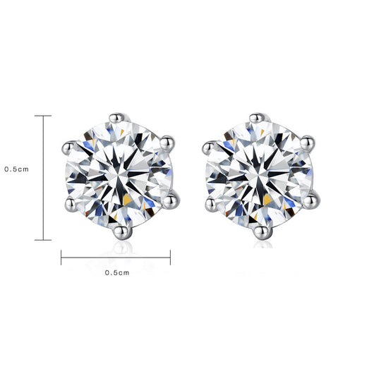 Aretes de Plata Esterlina con Circón Brillante - Image 7