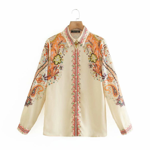 Camisa Estampada Primavera Verano - Diseño Moderno y Fresco