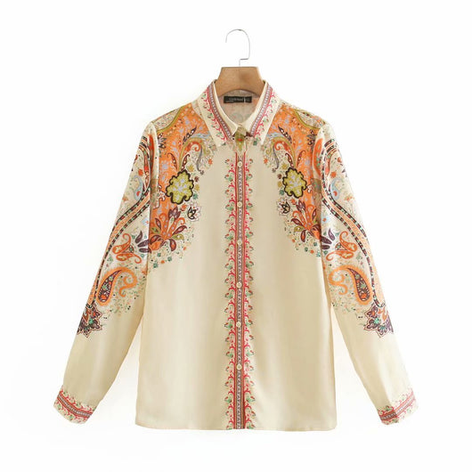 Camisa Estampada Primavera Verano - Diseño Moderno y Fresco