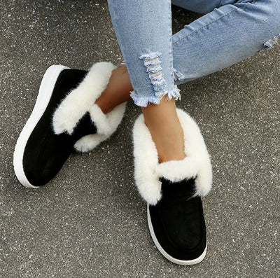 Zapatos Casuales de Algodón para Mujer Talla Grande con Punta Redonda - Image 7