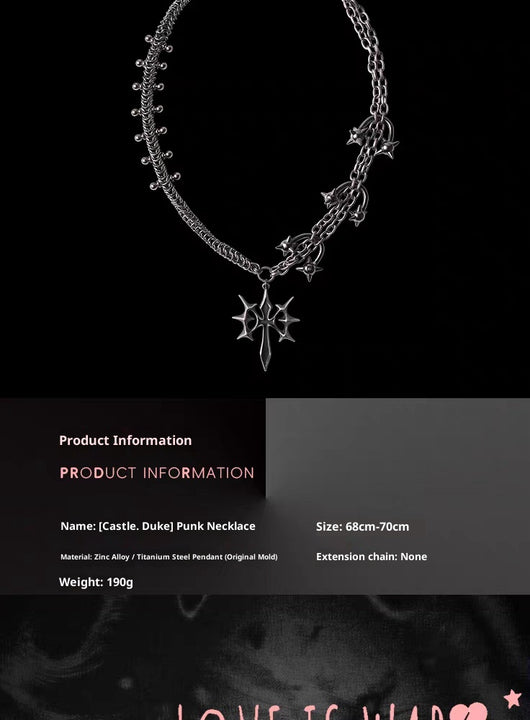 Collar Retro Subcultura Cruz Pesada - Image 8
