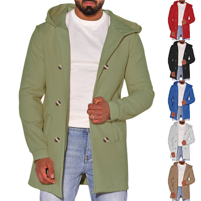 Abrigo de Lana Tipo Trench para Hombre - Image 4