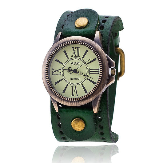 Reloj de Cuero Genuino Estilo Retro Romano - Image 16
