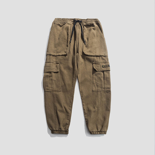 Pantalones Funcionales Overol Casual con Cordón Ajustable Primavera Otoño - Image 3
