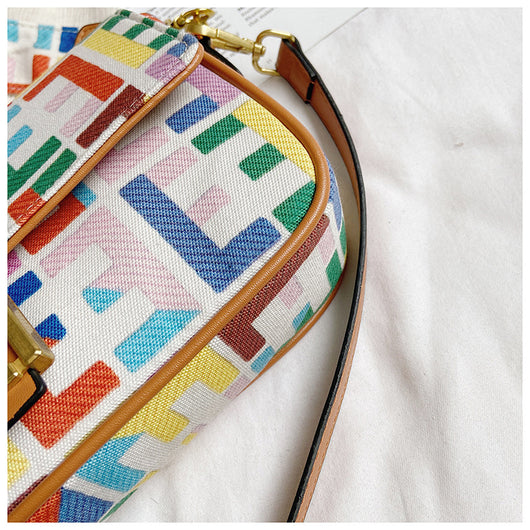 Bolsa Mensajera de Lona Estilo Retro con Correa Simple - Image 13