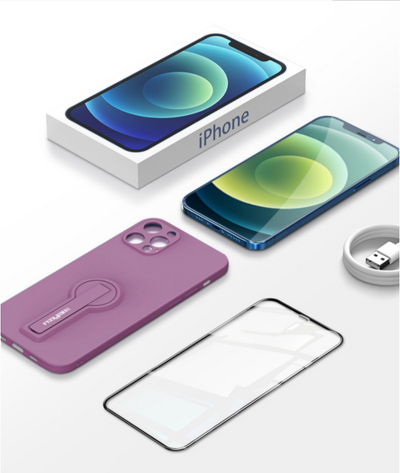 Funda Protectora de Silicona Líquida para iPhone con Soporte y Cordón - Image 8