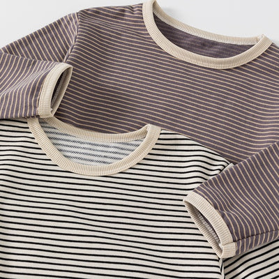 Playera Infantil a Rayas Casual para Otoño - Niños y Niñas - Image 6
