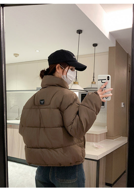 Chaqueta Acolchada Corta Estilo Coreano para Mujer - Image 12