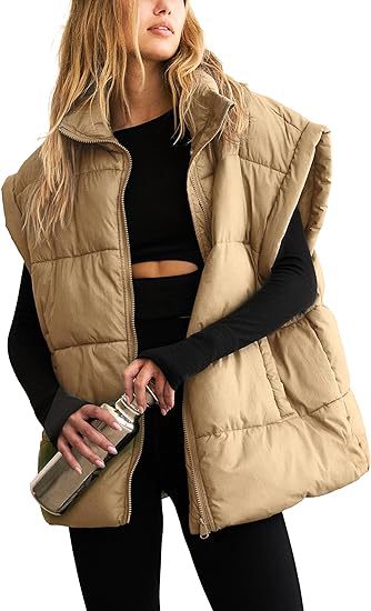 Chaleco Acolchado de Algodón con Bolsillos y Cremallera - Elegancia Minimalista - Image 18