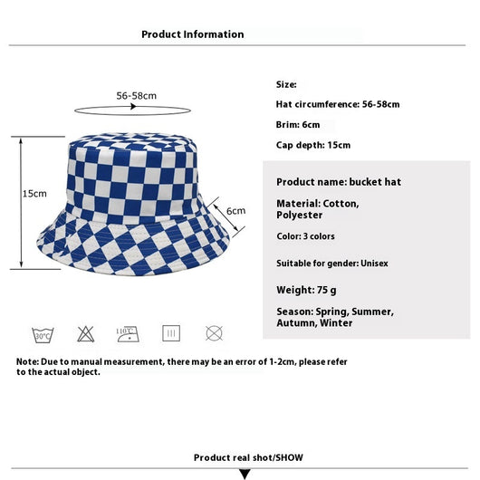 Sombrero Reversible de Algodón para Hombre - Gorro Bucket Doble Uso - Image 10