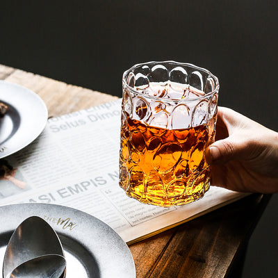 Vaso de Whiskey Europeo con Borde Dorado y Cristal Grueso Grabado - Image 18