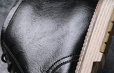 Botas Martin de Cuero para Hombre - Estilo Urbano Primavera Otoño - Image 11