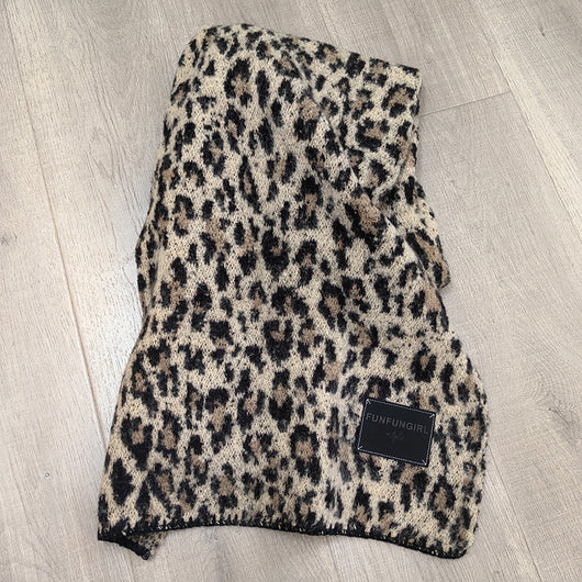 Pañuelo Triangular Estampado Leopardo - Abrigo Versátil para Primavera y Otoño - Image 8