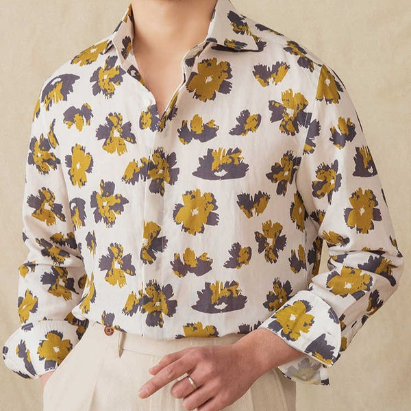 Camisa Ligera de Manga Larga con Drapeado Transpirable para Primavera y Verano