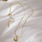 Temperament Retro Baroque Freshwater Pearl Necklace Titanium Steel Color Preservation Golden