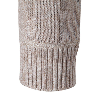 Suéter Tejido de Cuello Medio Cierre Half-zip Talla Grande - Image 13