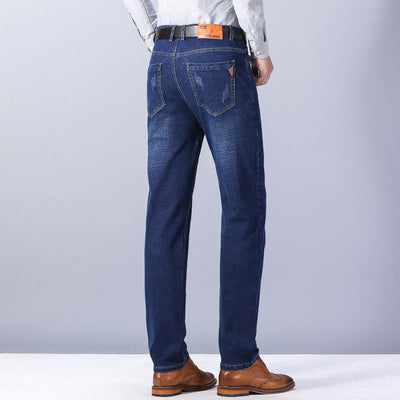 Pantalones Vaqueros Business Casual con Elastano Ajuste Recto - Image 16