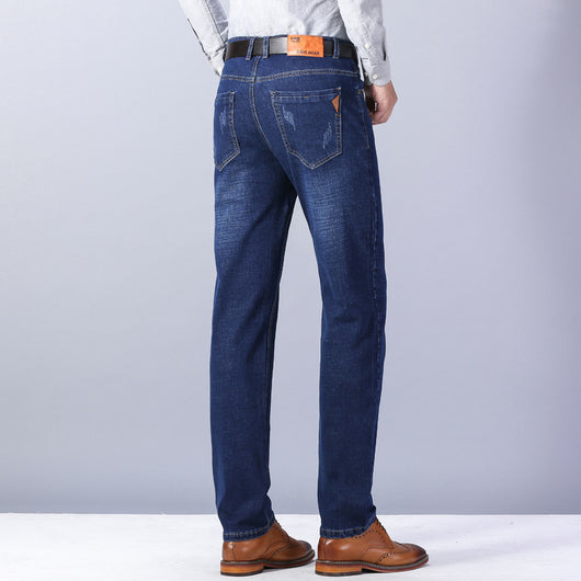 Pantalones Vaqueros Business Casual con Elastano Ajuste Recto - Image 16
