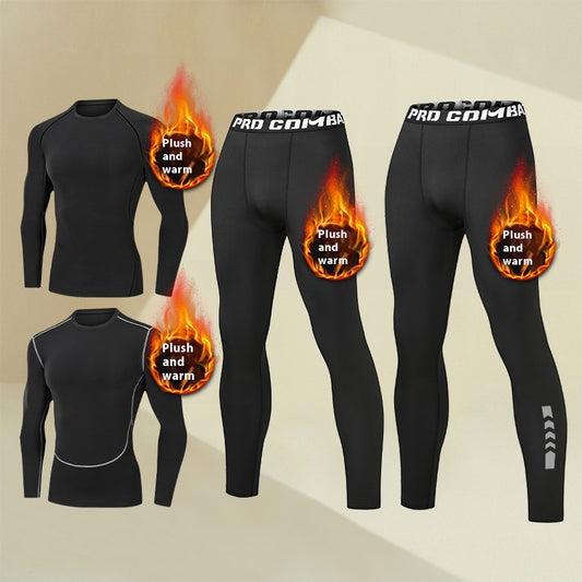 Mallas Térmicas Deportivas Hombre con Forro Polar - Ropa Interior Base Elástica - Image 2