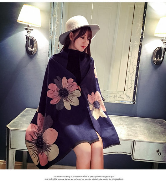 Chal Cálido Coreano con Borlas - Versátil para Parejas - Image 15