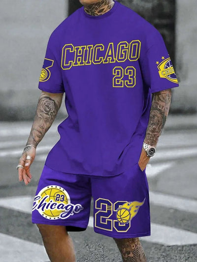 Traje Estampado 3D con Letras Personalizadas para Hombre - Image 23