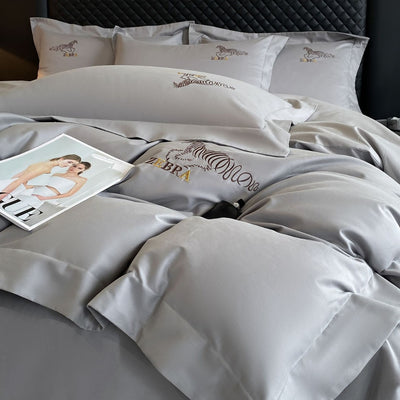 Juego de Cama Lujo Ligero Otoño Invierno 4 Piezas Acolchado Suave - Image 6