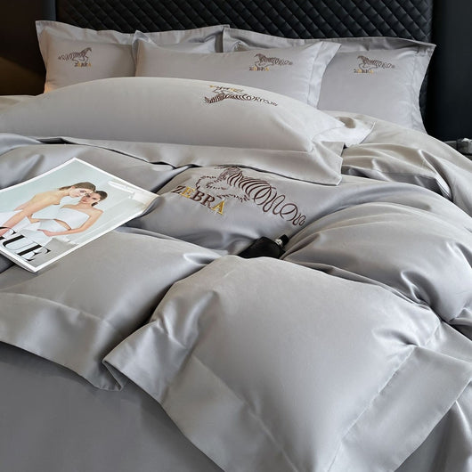 Juego de Cama Lujo Ligero Otoño Invierno 4 Piezas Acolchado Suave - Image 6