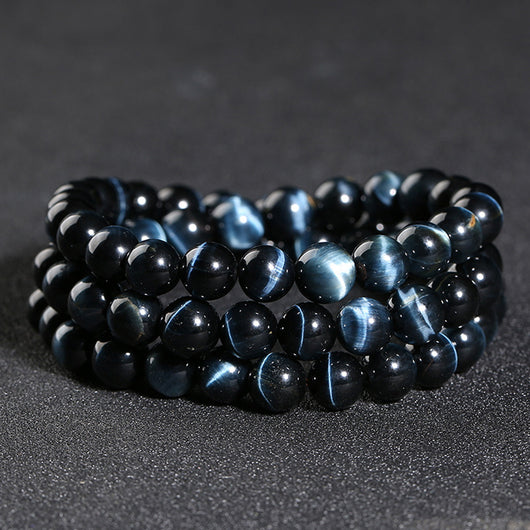 Pulsera de Ojo de Tigre Azul Natural para Hombre y Mujer - Image 11