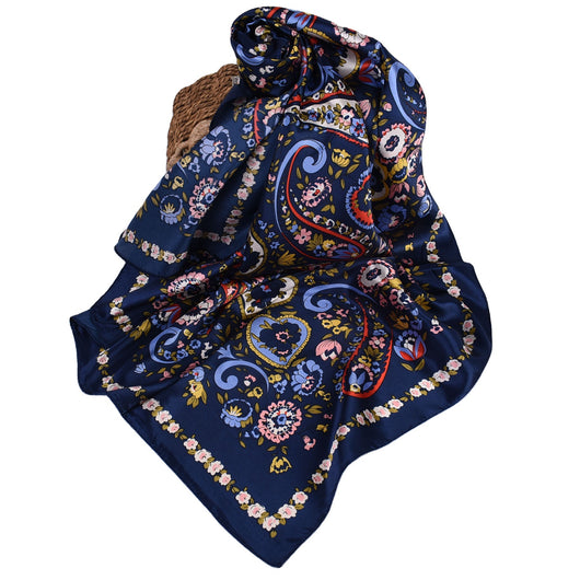 Pañuelo de Seda Estampado Anacardo Xinjiang Grande - Image 3