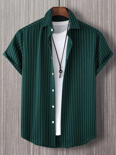 Camisa Hombre a Rayas con Botones Manfinity Homme - Image 9