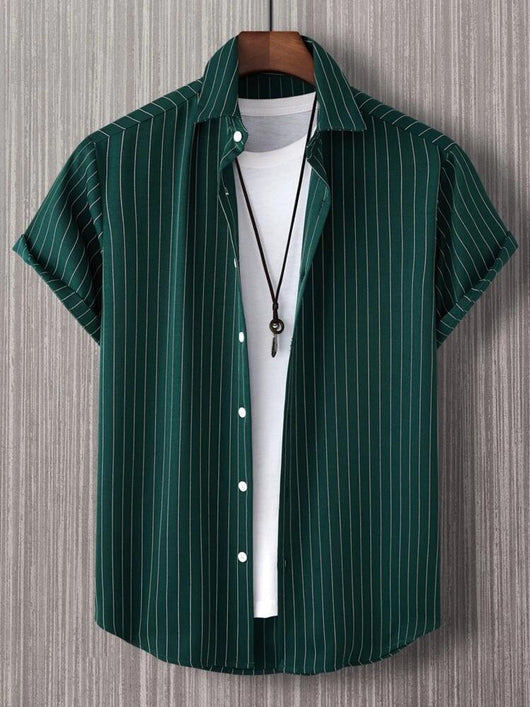 Camisa Hombre a Rayas con Botones Manfinity Homme - Image 9