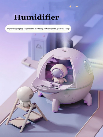 Humidificador Portátil USB Astronauta con Luz LED Colorida 220ML - Image 11