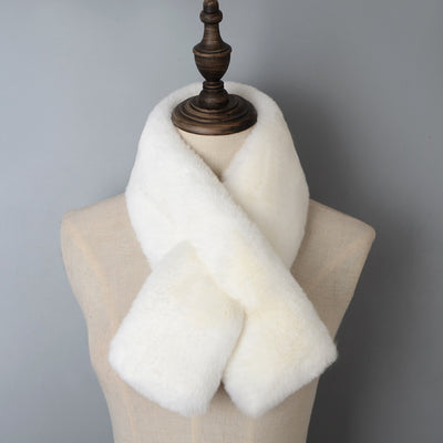 Chal Grueso con Cuello de Piel Abrigado para Invierno - Image 5