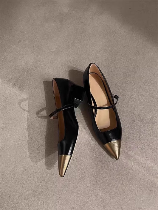 Zapatos Mary Jane con Tacón Medio y Punta Afilada para Mujer - Image 17