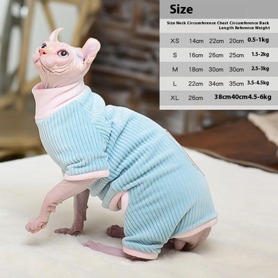 Ropa Térmica Reversible para Gatos sin Pelo - Abrigo Doble Cara Invierno - Image 4