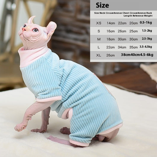 Ropa Térmica Reversible para Gatos sin Pelo - Abrigo Doble Cara Invierno - Image 4