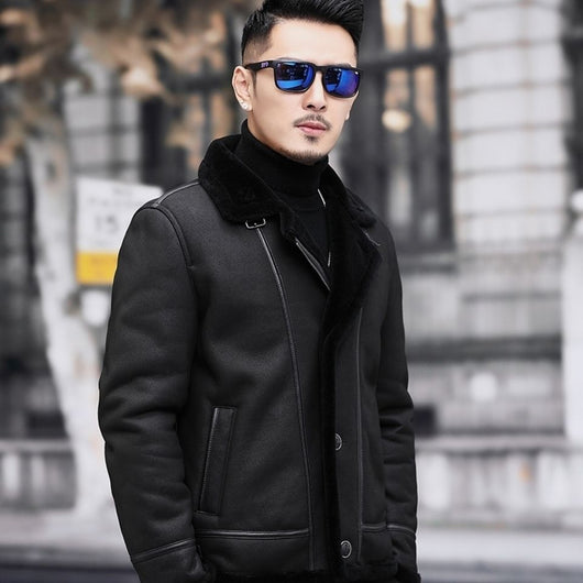 Abrigo Corto para Hombre con Detalles de Pelaje - Estilo Personalizado - Image 6