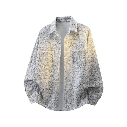 Camisa Jacket Suelta Talla Grande Manga Larga para Hombre - Image 6