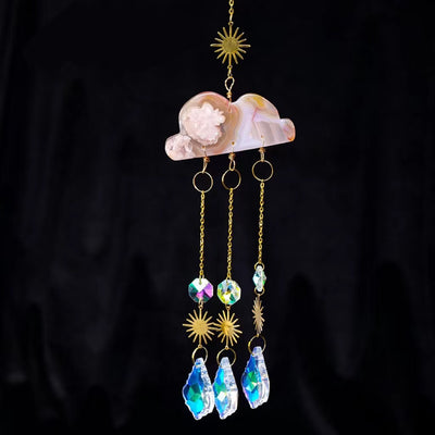 Atrapasoles Cristal Nube con Campanas de Viento - Adorno Navideño - Image 13