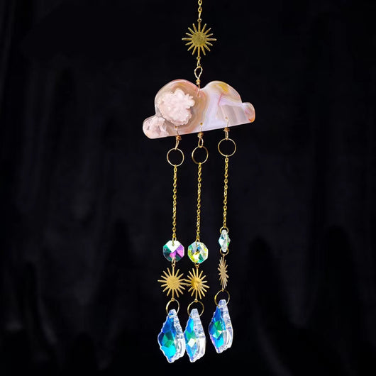 Atrapasoles Cristal Nube con Campanas de Viento - Adorno Navideño - Image 13