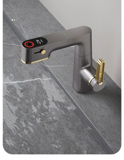Grifo Digital de Baño con Pantalla Táctil, Rotación y Altura Ajustable - Image 8