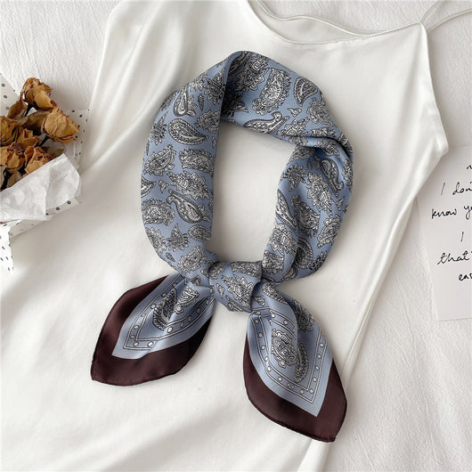 Pañuelo Cuadrado Mujer 70cm Estampado Pájaros y Letras - Image 21