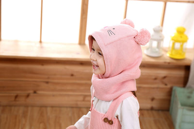 Set de Gorros Tejidos para Niños - Diseño Calicó Otoño e Invierno - Image 30