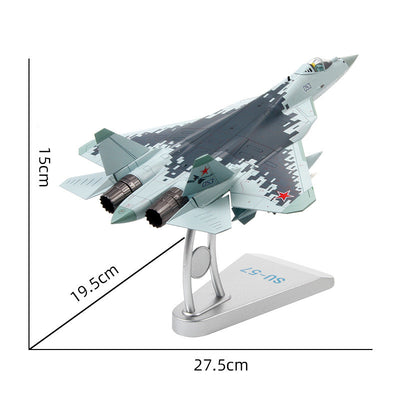 Modelo de Avión Su 57 Aleación Coleccionable de Lujo - Image 3