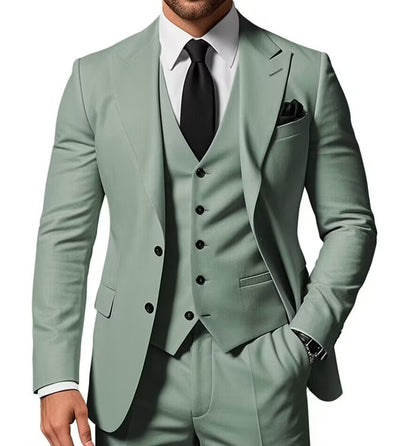 Traje de Negocios Tres Piezas para Hombre - Image 10