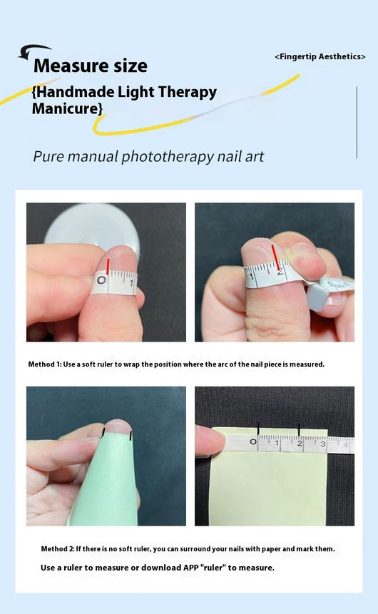 Uñas Postizas Degradado Azul Francés con Moño de Cereza - Image 10