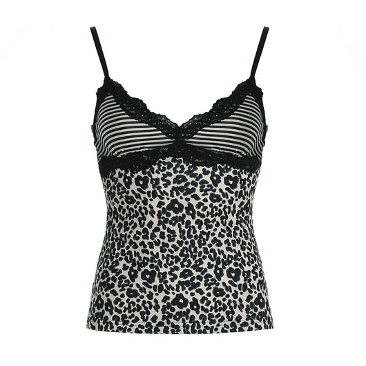 Top Sensual de Encaje Leopardo con Tirantes Ajustables - Image 6