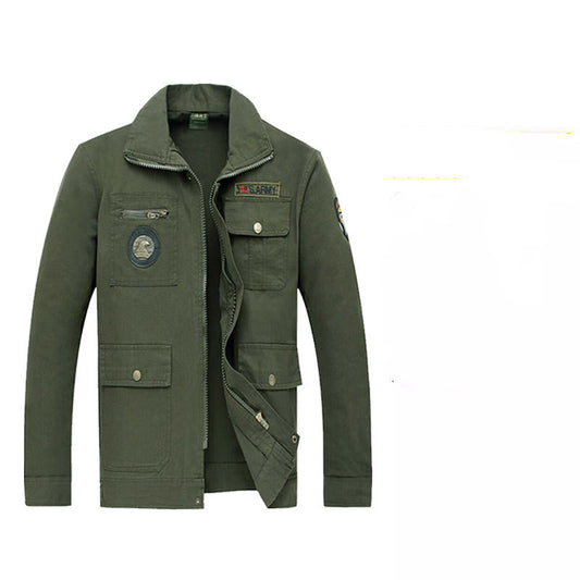 Chaqueta de Trabajo de Algodón con Refuerzos - Manga Larga Profesional - Image 2