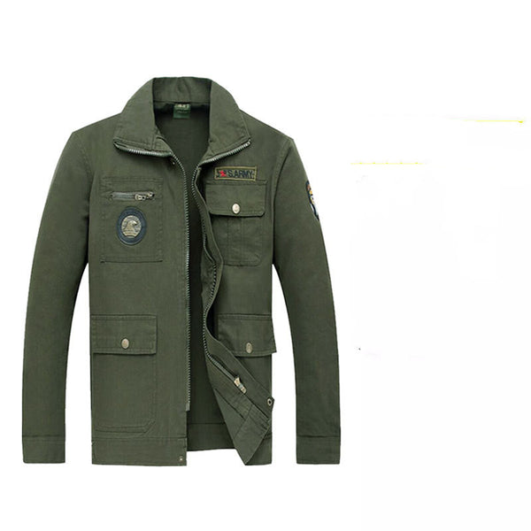 Chaqueta de Trabajo de Algodón con Refuerzos - Manga Larga Profesional